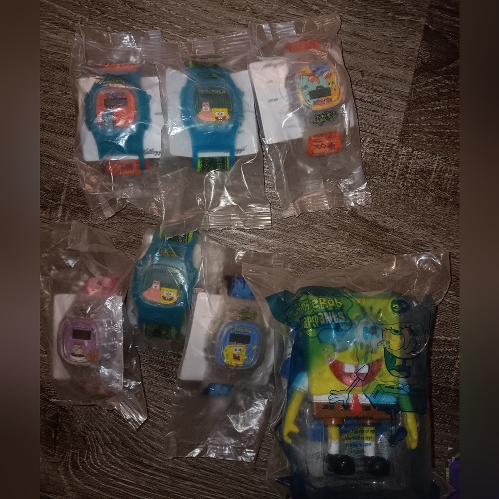 2004 SpongeBob Kellog's Watches Unisex Kids Vintage NOS